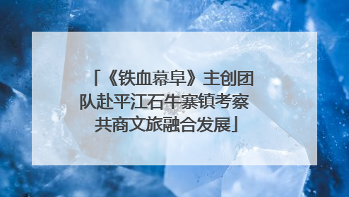 《铁血幕阜》主创团队赴平江石牛寨镇考察 共商文旅融合发展