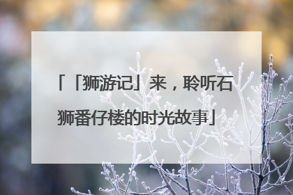「狮游记」来，聆听石狮番仔楼的时光故事