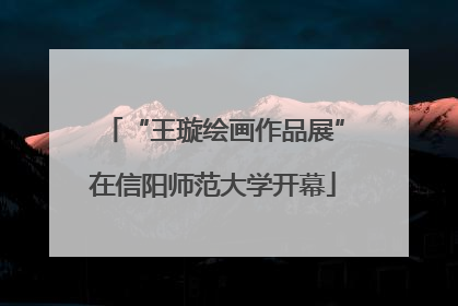 “王璇绘画作品展”在信阳师范大学开幕