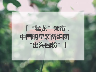 “猛龙”领衔，中国明星装备组团“出海圈粉”