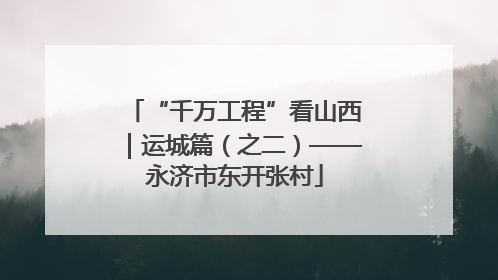 “千万工程”看山西｜运城篇（之二）——永济市东开张村