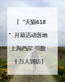 “天猫618”开幕活动落地上海西岸 引数十万人到访