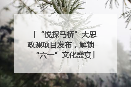 “悦探马桥”大思政课项目发布，解锁“六一”文化盛宴