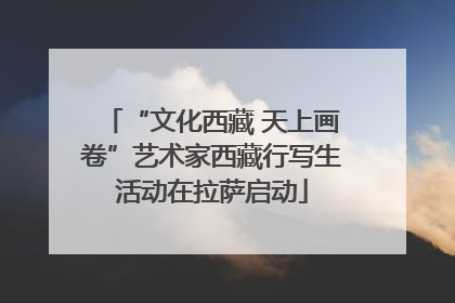 “文化西藏 天上画卷”艺术家西藏行写生活动在拉萨启动