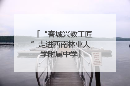 “春城兴教工匠”走进西南林业大学附属中学
