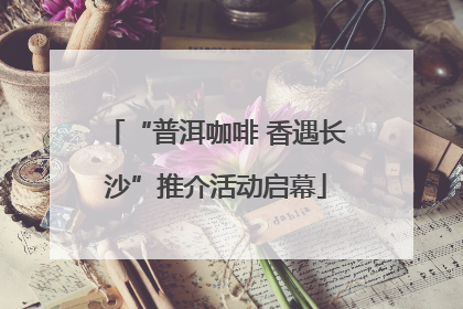 “普洱咖啡 香遇长沙”推介活动启幕