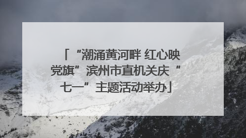 “潮涌黄河畔 红心映党旗”滨州市直机关庆“七一”主题活动举办