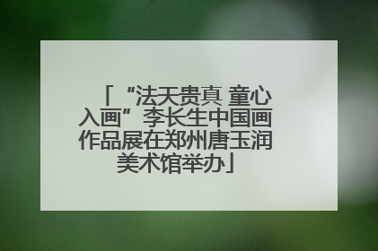 “法天贵真 童心入画”李长生中国画作品展在郑州唐玉润美术馆举办