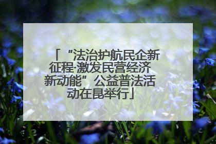 “法治护航民企新征程·激发民营经济新动能”公益普法活动在昆举行