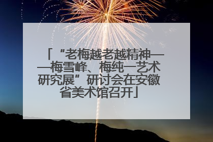 “老梅越老越精神——梅雪峰、梅纯一艺术研究展”研讨会在安徽省美术馆召开