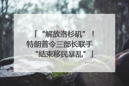 “解放洛杉矶”！特朗普令三部长联手“结束移民暴乱”