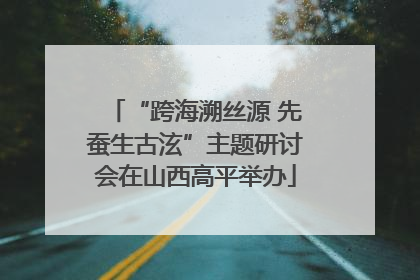 “跨海溯丝源 先蚕生古泫”主题研讨会在山西高平举办