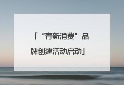 “青新消费”品牌创建活动启动