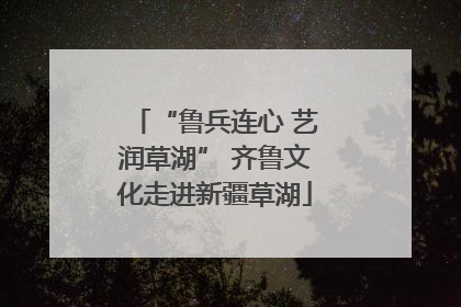 “鲁兵连心 艺润草湖” 齐鲁文化走进新疆草湖