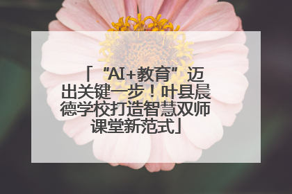 “AI+教育”迈出关键一步！叶县晨德学校打造智慧双师课堂新范式