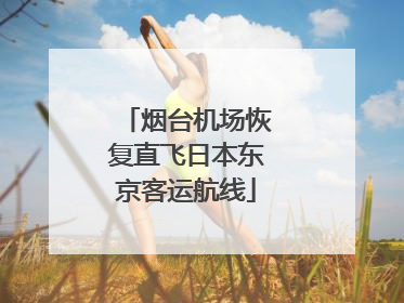 烟台机场恢复直飞日本东京客运航线