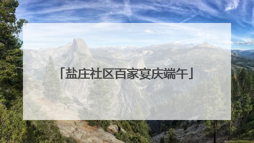盐庄社区百家宴庆端午