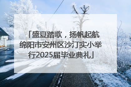 盛夏踏歌，扬帆起航 绵阳市安州区沙汀实小举行2025届毕业典礼