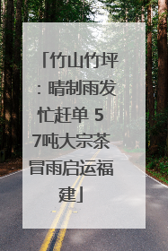 竹山竹坪：晴制雨发忙赶单 57吨大宗茶冒雨启运福建