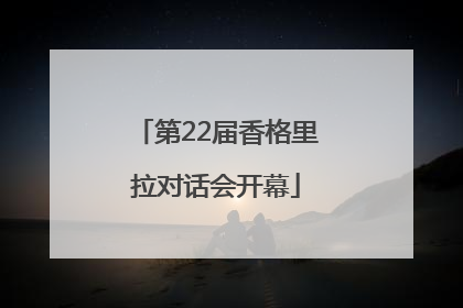 第22届香格里拉对话会开幕