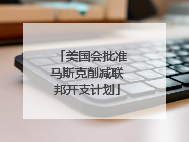 美国会批准马斯克削减联邦开支计划