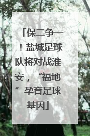 保二争一！盐城足球队将对战淮安，“福地”孕育足球基因
