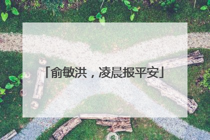 俞敏洪，凌晨报平安