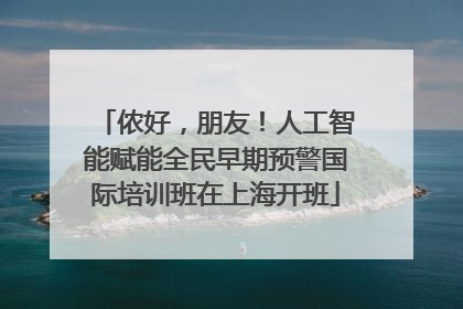 侬好，朋友！人工智能赋能全民早期预警国际培训班在上海开班