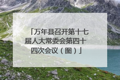 万年县召开第十七届人大常委会第四十四次会议（图）