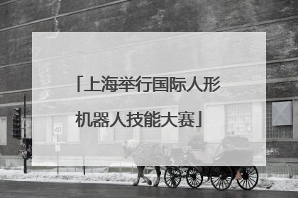 上海举行国际人形机器人技能大赛