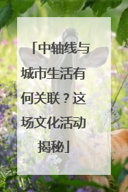 中轴线与城市生活有何关联？这场文化活动揭秘