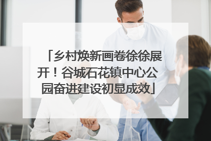 乡村焕新画卷徐徐展开！谷城石花镇中心公园奋进建设初显成效