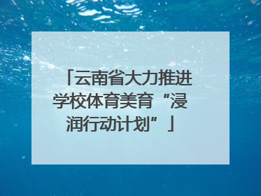 云南省大力推进学校体育美育“浸润行动计划”