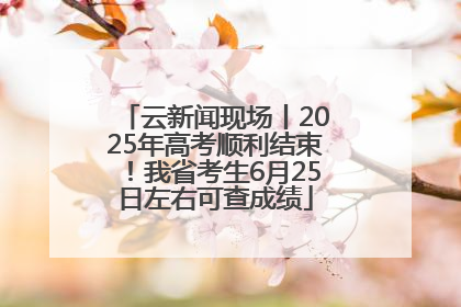云新闻现场丨2025年高考顺利结束！我省考生6月25日左右可查成绩