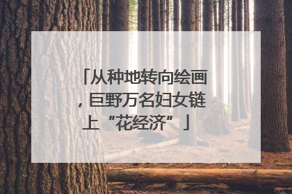 从种地转向绘画，巨野万名妇女链上“花经济”