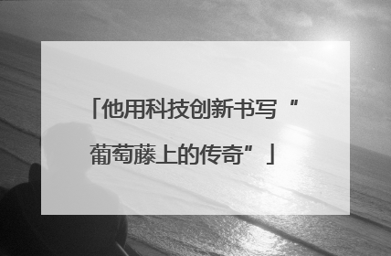 他用科技创新书写“葡萄藤上的传奇”