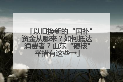 以旧换新的“国补”资金从哪来？如何抵达消费者？山东“硬核”举措有这些→