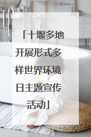 十堰多地开展形式多样世界环境日主题宣传活动