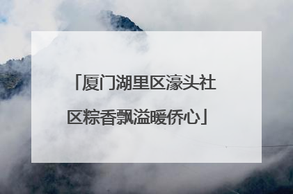 厦门湖里区濠头社区粽香飘溢暖侨心