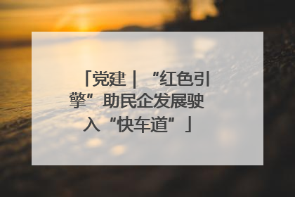 党建｜“红色引擎”助民企发展驶入“快车道”