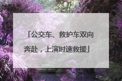 公交车、救护车双向奔赴，上演时速救援