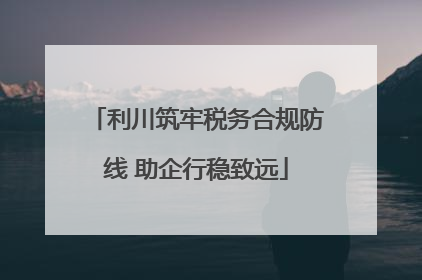 利川筑牢税务合规防线 助企行稳致远