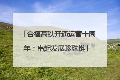 合福高铁开通运营十周年：串起发展珍珠链