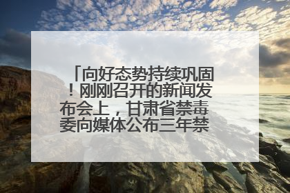 向好态势持续巩固！刚刚召开的新闻发布会上，甘肃省禁毒委向媒体公布三年禁毒工作“成绩单”