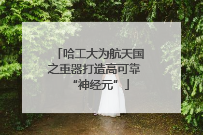 哈工大为航天国之重器打造高可靠“神经元”