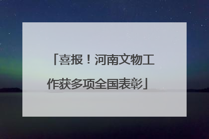 喜报！河南文物工作获多项全国表彰