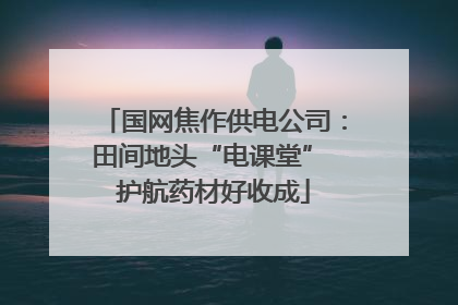 国网焦作供电公司：田间地头“电课堂” 护航药材好收成