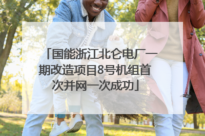 国能浙江北仑电厂一期改造项目8号机组首次并网一次成功