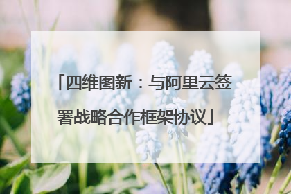 四维图新：与阿里云签署战略合作框架协议