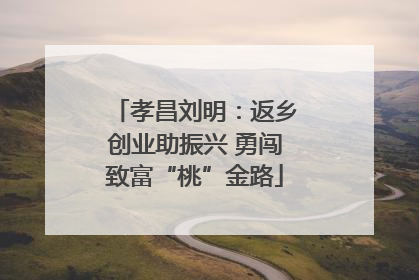 孝昌刘明：返乡创业助振兴 勇闯致富“桃”金路